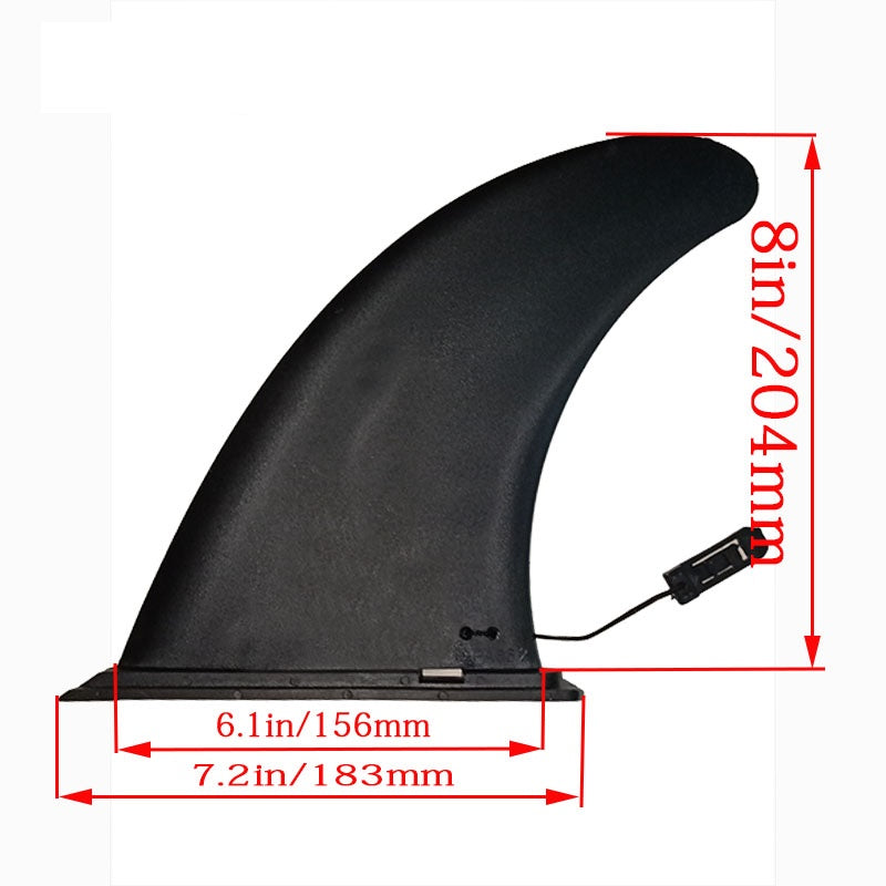 Wakeboard inflatable surfboard rudder - Black 8inch - CJJJJTJT12354-Black-8inch